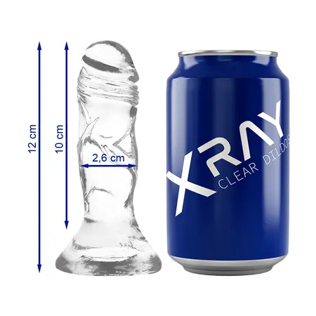 XRAY Prozirni intimni uređaj 12 cm Transparentni fleksibilni jelly model