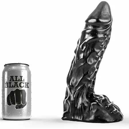 All Black Model 23 PVC Intimna Igračka Crna 23 cm Ergonomski Dizajn