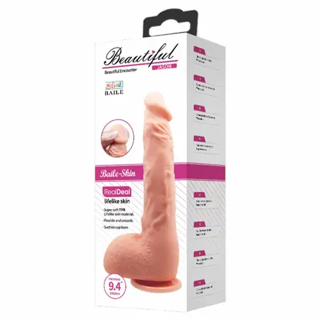 Baile Jason Natural 24 cm Anatomical Model with Suction Base TPR