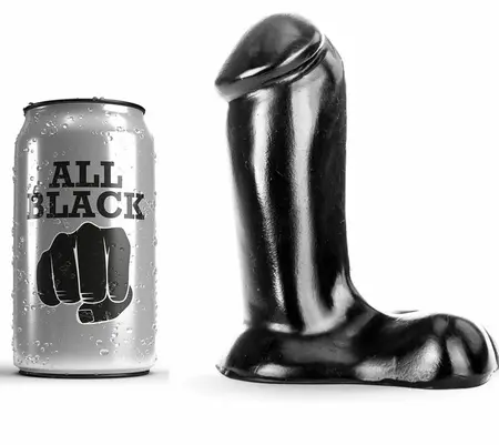 All Black Model AB55 Compact Intimate Device 14 cm Black