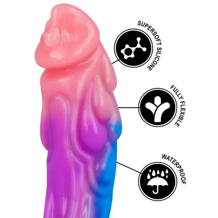 EPIC Ashtar Intimni Silikonski Uređaj sa Usisnom Bazom, 18 cm, Sivi