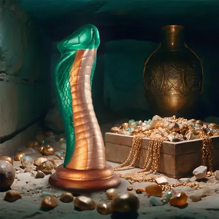 EPIC Python Kobra Zeleni Silikonski Intimni Uređaj 205mm Inspirisan Mitologijom