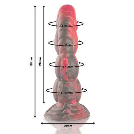 EPIC CYBERSILICOCK Ares Model Silikonski Intimni Uređaj Višebojni, 19.5cm