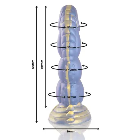 EPIC CYBERSILICOCK Poseidon Intimni Model Silikonski Plavi 22cm