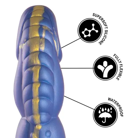 EPIC CYBERSILICOCK Poseidon Intimni Model Silikonski Plavi 22cm