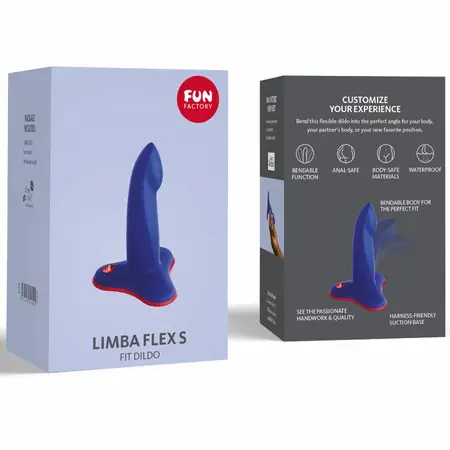 Fun Factory Limba Fleksibilni Intimni Sistem Plavi Veličina S Podesivi Stub