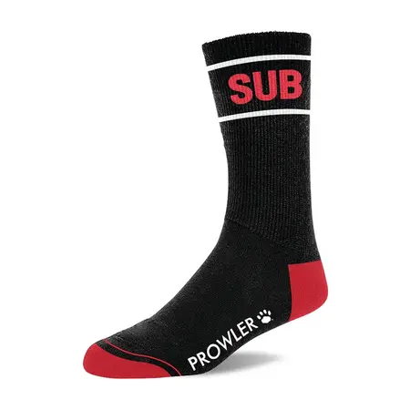 Prowler RED Sub Crew čarape crna/crvena - Moderan kontrastni dizajn