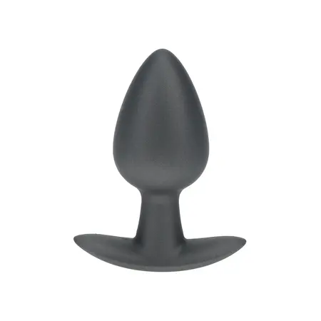 OUCH! Silicone Plug Medium 7.9cm Gunmetal - Smooth Anatomic Model