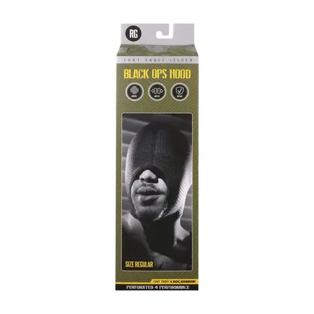 Doc Johnson Black Ops Hood regular veličina – crna neoprenska maska