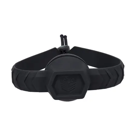 Doc Johnson Max Comfort Gag crni – fleksibilni silikonski potpora za vilicu