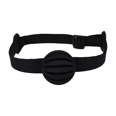 Doc Johnson Max Comfort Gag crni – fleksibilni silikonski potpora za vilicu