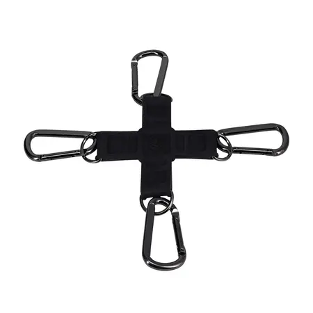 Doc Johnson Tactical Hogtie sistem crni – silikonski i čelični set za vezivanje