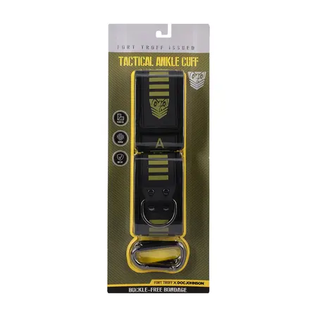 Doc Johnson Kink Tactical lisice za noge crno/zelene neoprenske podesive