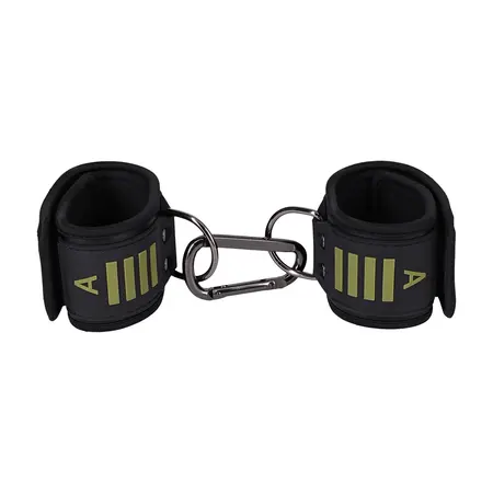 Doc Johnson Kink Tactical lisice za noge crno/zelene neoprenske podesive