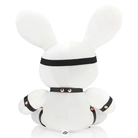 Velvet White Bondage Rabbit veliki – dekorativni plišani zec brenda Rimba