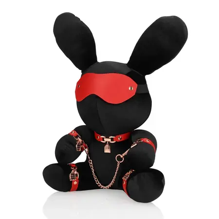 Rimba Velvet Rabbit dodatak veliki crni – mekani plišani kolekcionarski predmet