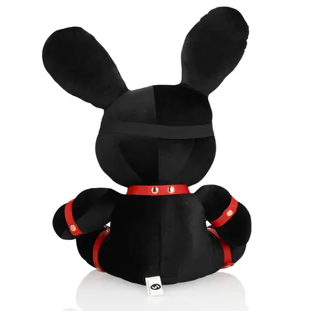 Rimba Velvet Rabbit dodatak veliki crni – mekani plišani kolekcionarski predmet