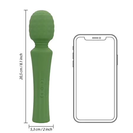 Loveline Green Mumba Wand Massager - Ergonomski Intimni Aparat, Zeleni