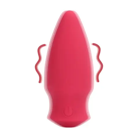 Loveline Cone Shaped Compact Vibrating Device Blushing Red