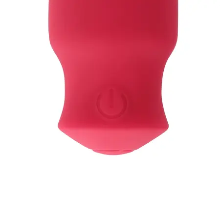 Loveline Cone Shaped Compact Vibrating Device Blushing Red