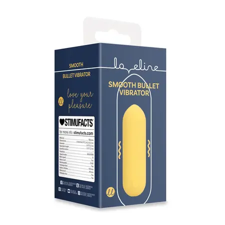Loveline Smooth Bullet Sunpac Yellow - Compact Vibration Device