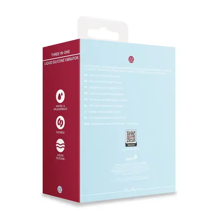 Loveline Three-In-One Liquid Silicone System Breezy Blue 3-Function
