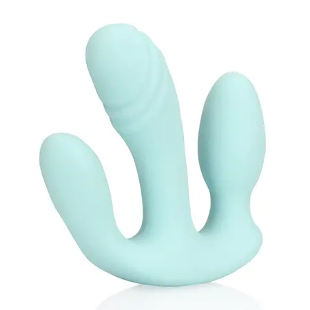 Loveline Three-In-One Liquid Silicone System Breezy Blue 3-Function