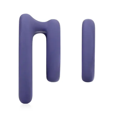 Loveline Heart Dual Intimate Ring Set Violet Storm Silicone 2 pcs
