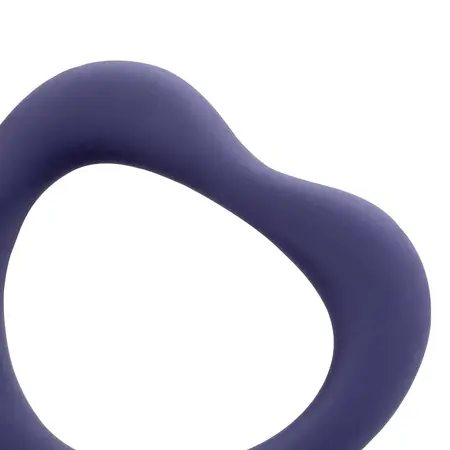 Loveline Heart Dual Intimate Ring Set Violet Storm Silicone 2 pcs