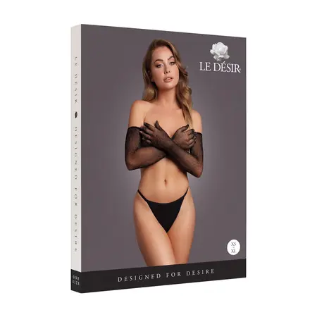 Rimba Shimmering operne rukavice crna/zlatni šljokići jedna veličina – elegantan aksesoar