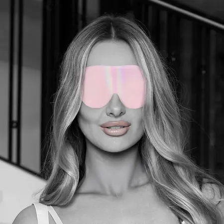 Ouch! Paris Collection Povez za oči Roze - Bonded Koža, Iridescentni Završetak
