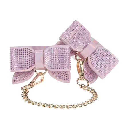 Ouch! Paris Collection Podesive Lisice za Ruke Roze Iridescentni Završetak