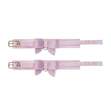 Ouch! Paris Collection Podesive Lisice za Ruke Roze Iridescentni Završetak