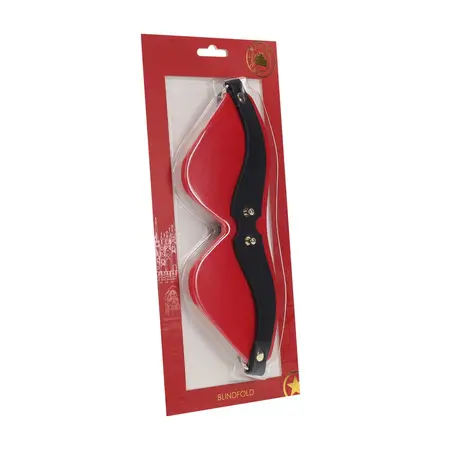 Ouch! Milan Collection Premium Povez za oči Crni/Crvena Bonded Koža