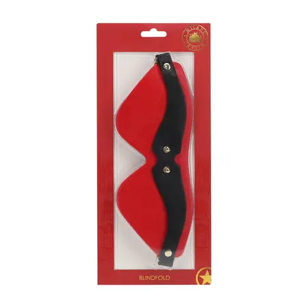Ouch! Milan Collection Premium Povez za oči Crni/Crvena Bonded Koža