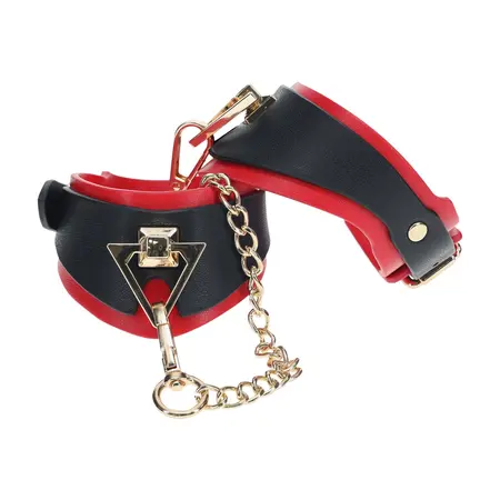Ouch! Milan Collection Sigurne Lisice Crne/Crvene, Bonded Koža, Modni Završetak