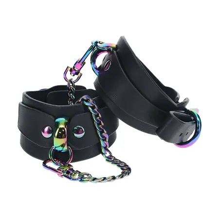 Ouch! Venice Collection Lisice Crna Bonded Koža Iridescentni Završetak