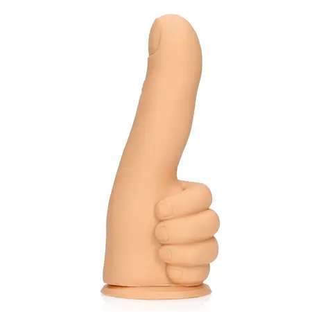 Thumbs Up Premium model - Fleksibilna silikonska ruka za zabavu, bež, 13 cm