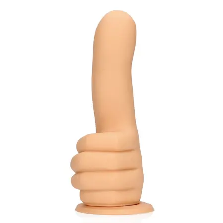 Thumbs Up Premium model - Fleksibilna silikonska ruka za zabavu, bež, 13 cm