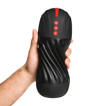 XR Brands Iritirajuća i Vibrirajuća Intimna Mašina Crna USB Punjiva