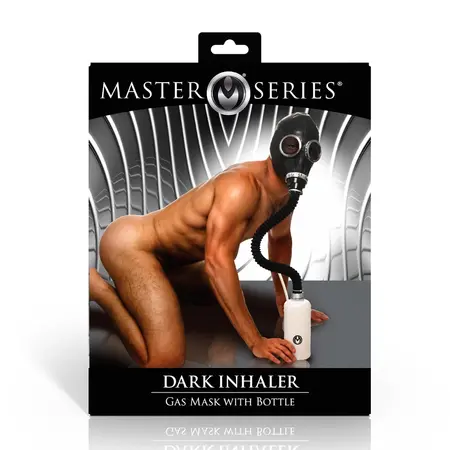 Dark Inhaler Black Gas Mask System with 1L Bottle & 20cm Hose