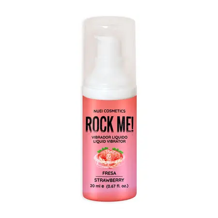 Nuei Rock Me! Tečni Vibrator Gel Jagoda 20ml - Efekat Peckanja