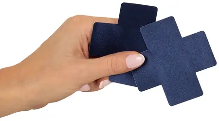 ADV24 Decorative Nipple Covers Dark Blue Polyester 8x8 cm