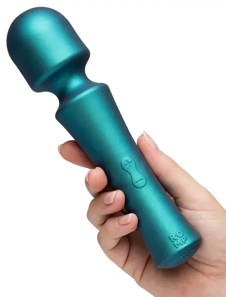 ROMP Presto Metallic Wand Massager - 10 režima, vodootporan, 20cm