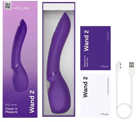We-Vibe Wand 2 Intimni masažer, kontrolisan aplikacijom, vodootporan, 27.3 cm