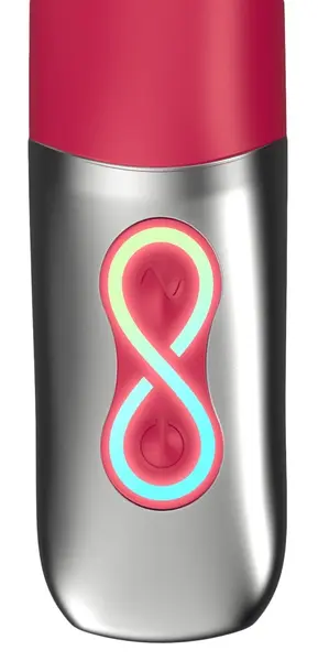 Titanz Pink Fleksibilni silikonski vibrirajući intimni uređaj 10 režima 19.5cm