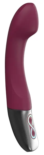 Titanz Vibrator Rubine Red - Flexible Silicone Model, 10 Modes, 19.5cm