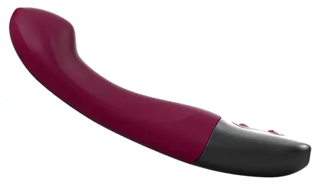 Titanz Vibrator Rubine Red - Flexible Silicone Model, 10 Modes, 19.5cm