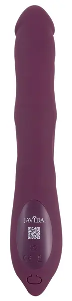 Javida 3F Vibrator sa potiskivanjem, punjiv, silikonski, dvostruko dejstvo, 25cm