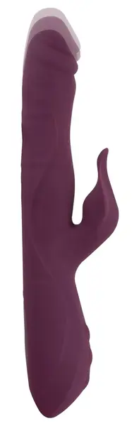 Javida 3F Vibrator sa potiskivanjem, punjiv, silikonski, dvostruko dejstvo, 25cm